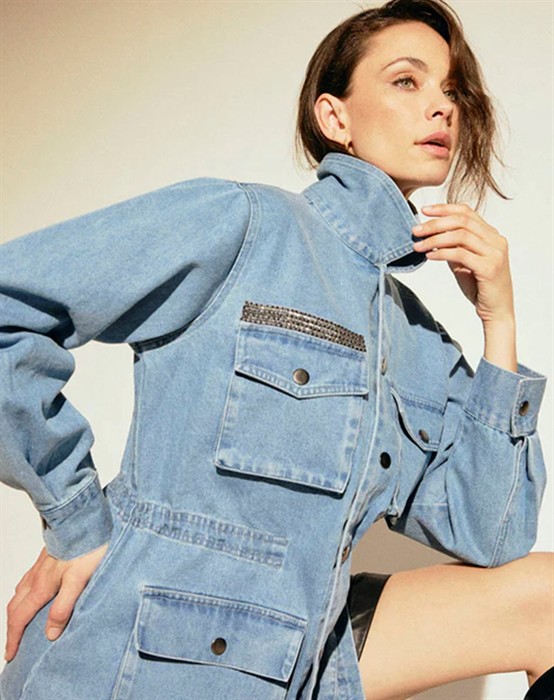 Lilly Denim Jakke - Blue